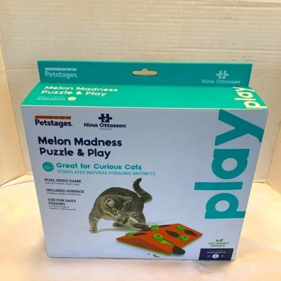 vintage Melon Madness Puzzle & Play by Petstages - Picture 2 of 2